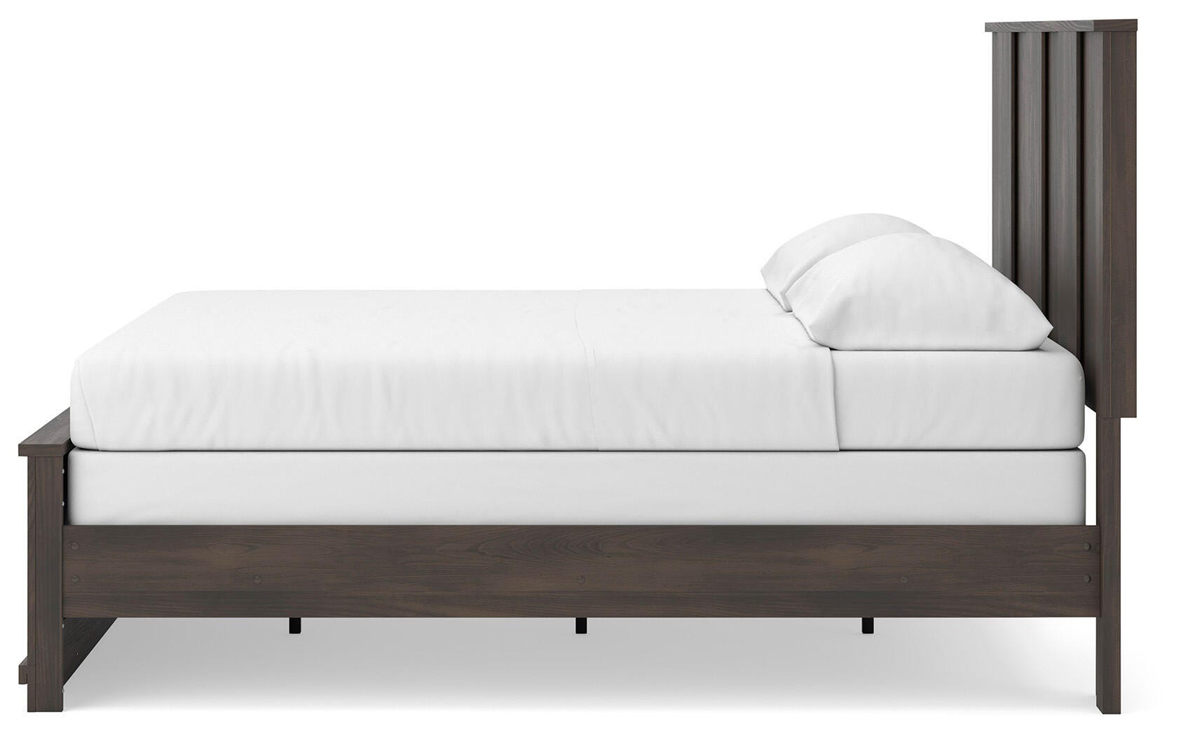 Shaehartin Dark Brown King Panel Bed view 3