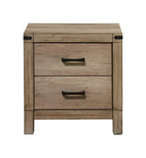 Matteo Dresser Melamine, Contemporary Rustic Woodgrain, Kenlin 6 Drawers Glides - Ella Furniture