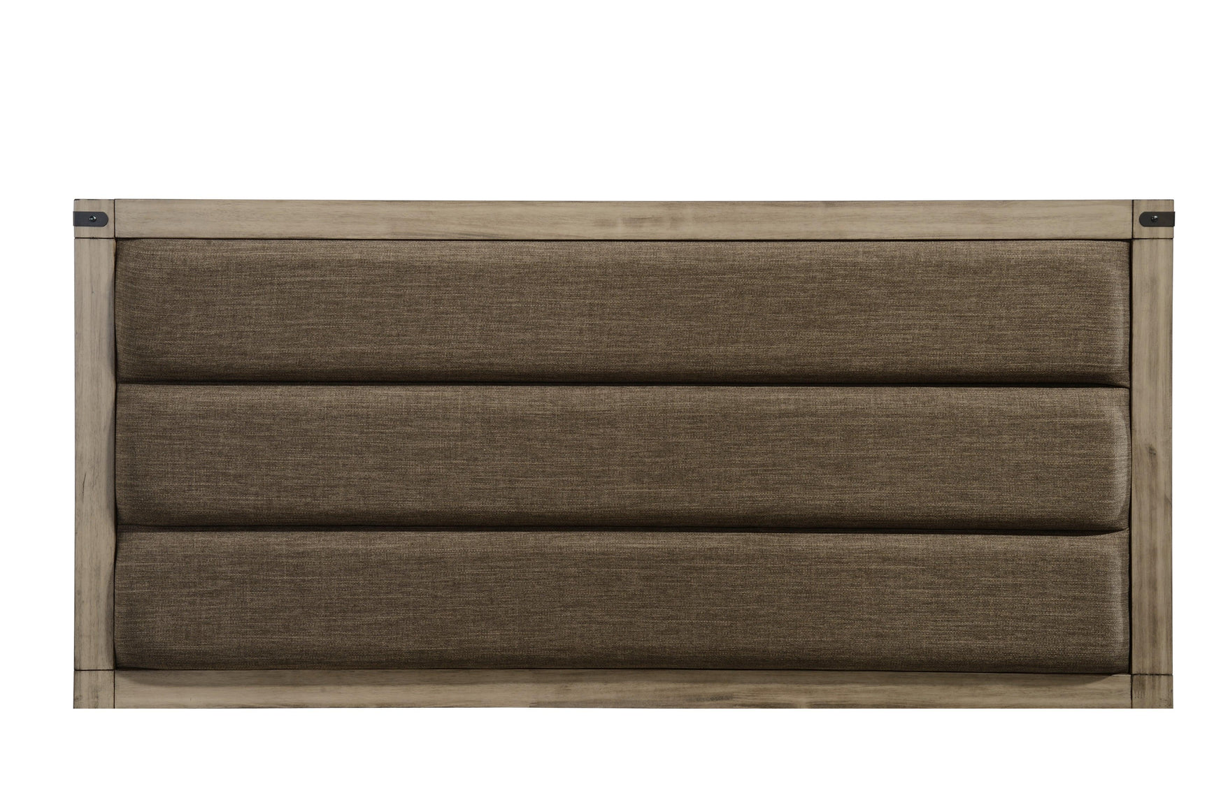 Matteo Melamine Sleek and Modern Contemporary Wood King Fabric Upholstered Panel Bed - Ella Furniture