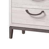 Veda Beige Modern Contemporary Solid Wood And Veneers Upholstered Panel King Bed - Ella Furniture