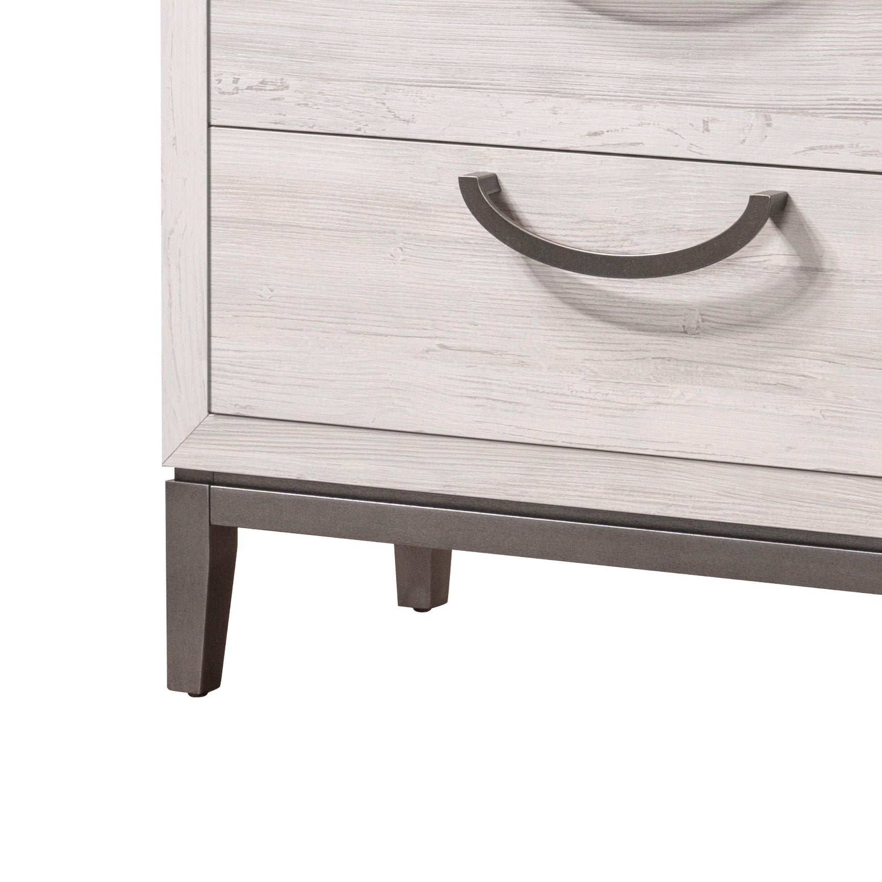 Veda Beige Modern Contemporary Solid Wood And Veneers Upholstered Panel King Bed - Ella Furniture
