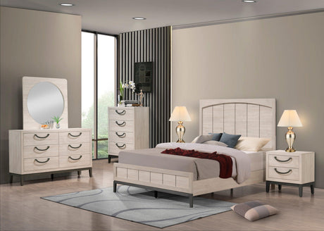 Veda King Headboard showing panel design