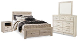 Bellaby Whitewash Platform Bedroom Set from Decor Furniture