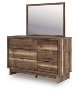 Angled view from top right of dresser