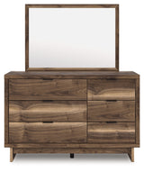Head-on alternative view of dresser and mirror