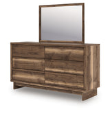 Close-up on drawer handles of Chirason Dresser