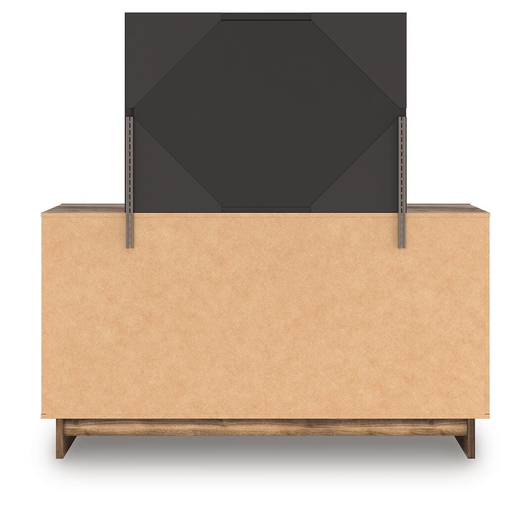Chirason Brown Dresser and Mirror view 8