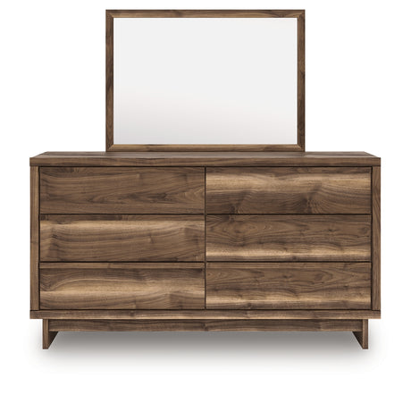 Head-on view of Chirason Dresser and Mirror set