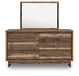 Chirason Brown Dresser and Mirror view 5