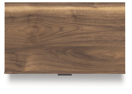 Top view showing surface finish and grain