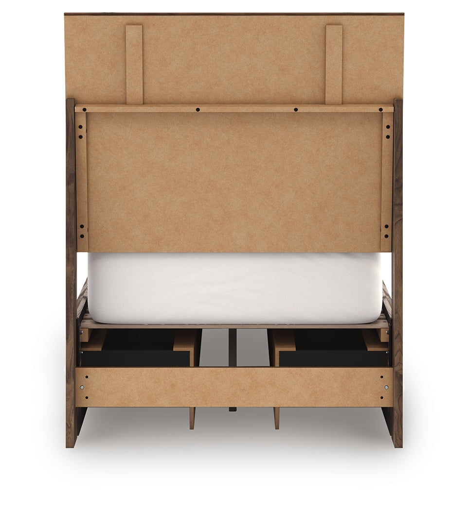 Back view of Chirason Twin Panel Bed