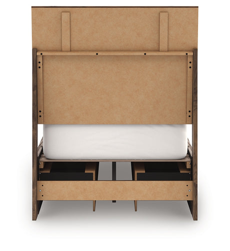 Back view of Chirason Twin Panel Bed