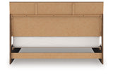 Chirason Brown King Size Panel Bed side alternate view