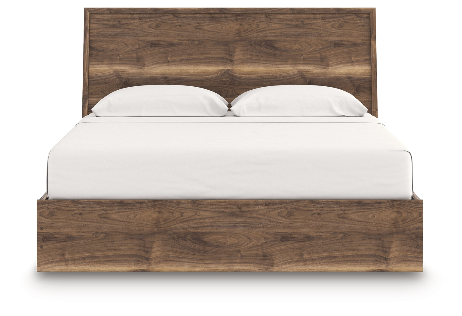 Chirason Brown King Size Panel Bed side view