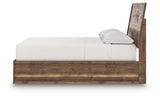 Chirason Brown King Size Panel Bed alternate angle view