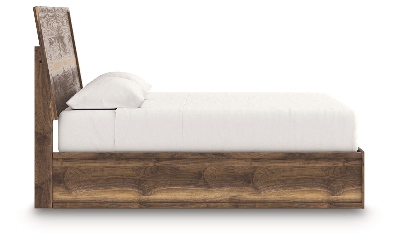 Chirason Brown King Size Panel Bed back view
