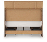 Back view of Chirason full panel bed
