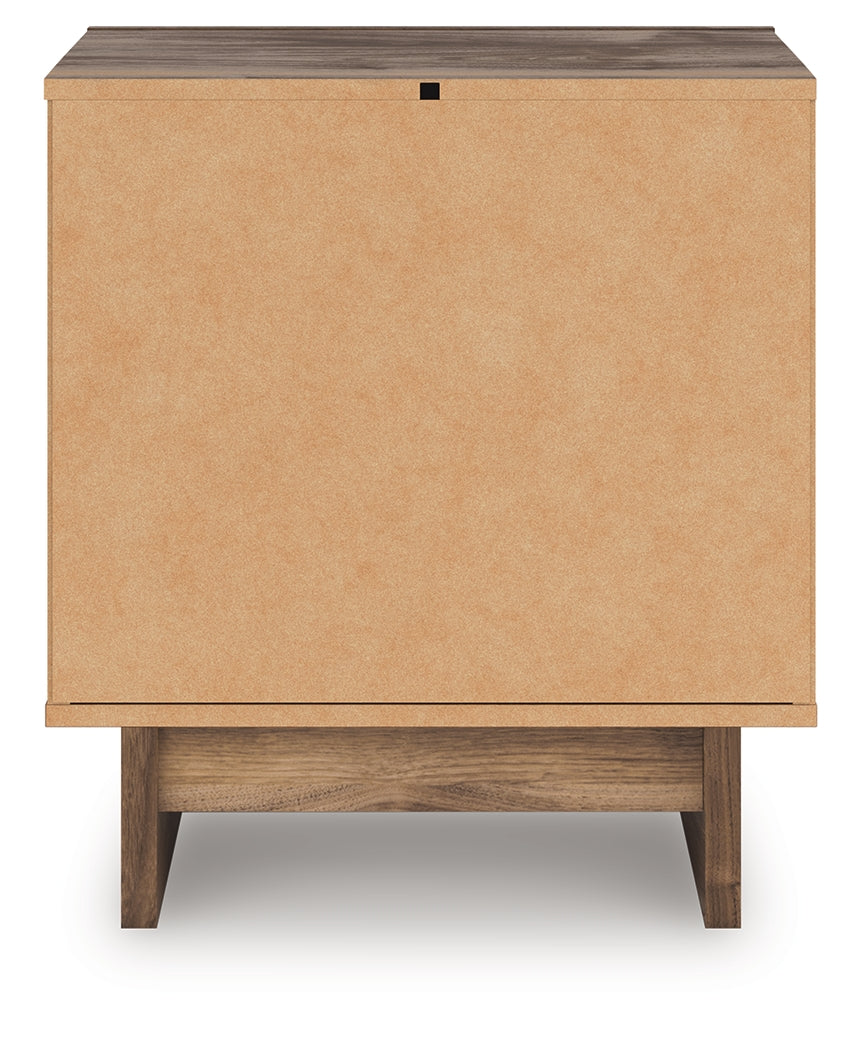 Back view of Chirason nightstand