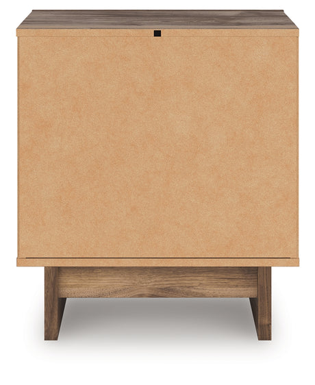 Back view of Chirason nightstand