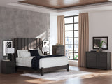Fraluna Charcoal Chest of Drawers front angle
