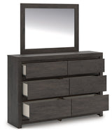 Fraluna Charcoal Dresser close-up of drawer detail