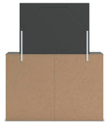 Fraluna Charcoal Panel Bedroom Set view 15