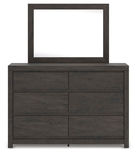 Fraluna Charcoal Panel Storage Bedroom Set view 13