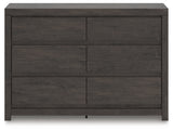 Fraluna Charcoal dresser head-on view