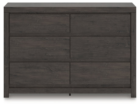 Fraluna Charcoal dresser head-on view
