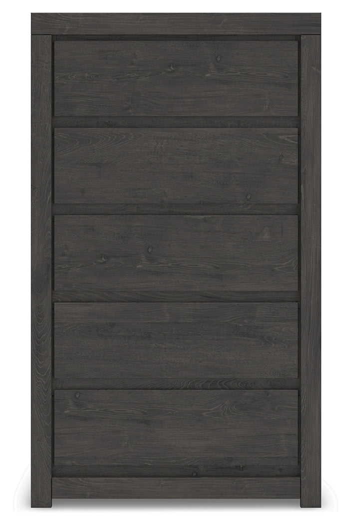 Fraluna Chest of Drawers hardware-less recessed drawer pulls detail