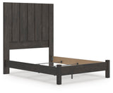 Fraluna Charcoal Panel Bedroom Set angled view