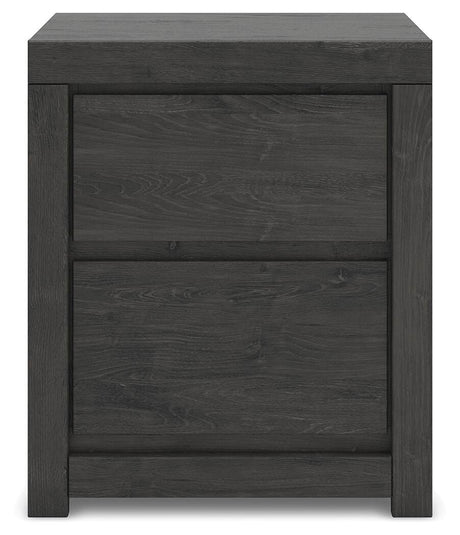 Fraluna Charcoal Panel Storage Bedroom Set view 21