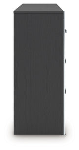 Side profile of Zuraleus black dresser