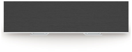 Top view showing matte black finish of Zuraleus dresser