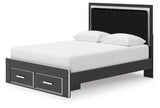 Alternate side view of Zuraleus Queen Bed