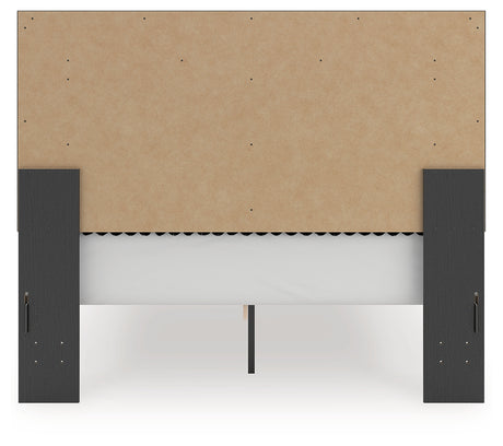 Back view of Zuraleus Queen Bed frame