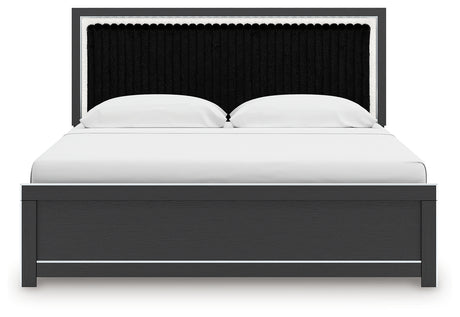 Head-on view of Zuraleus King Bed