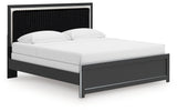 Zuraleus king bed angled side view