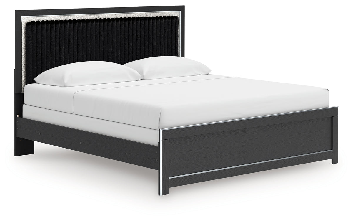 Zuraleus king bed angled side view