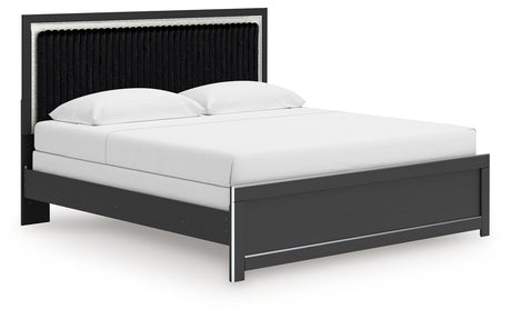 Zuraleus king bed angled side view
