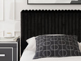 Zuraleus King Bed fabric texture detail