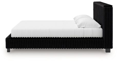 Zuraleus King Bed upholstery detail