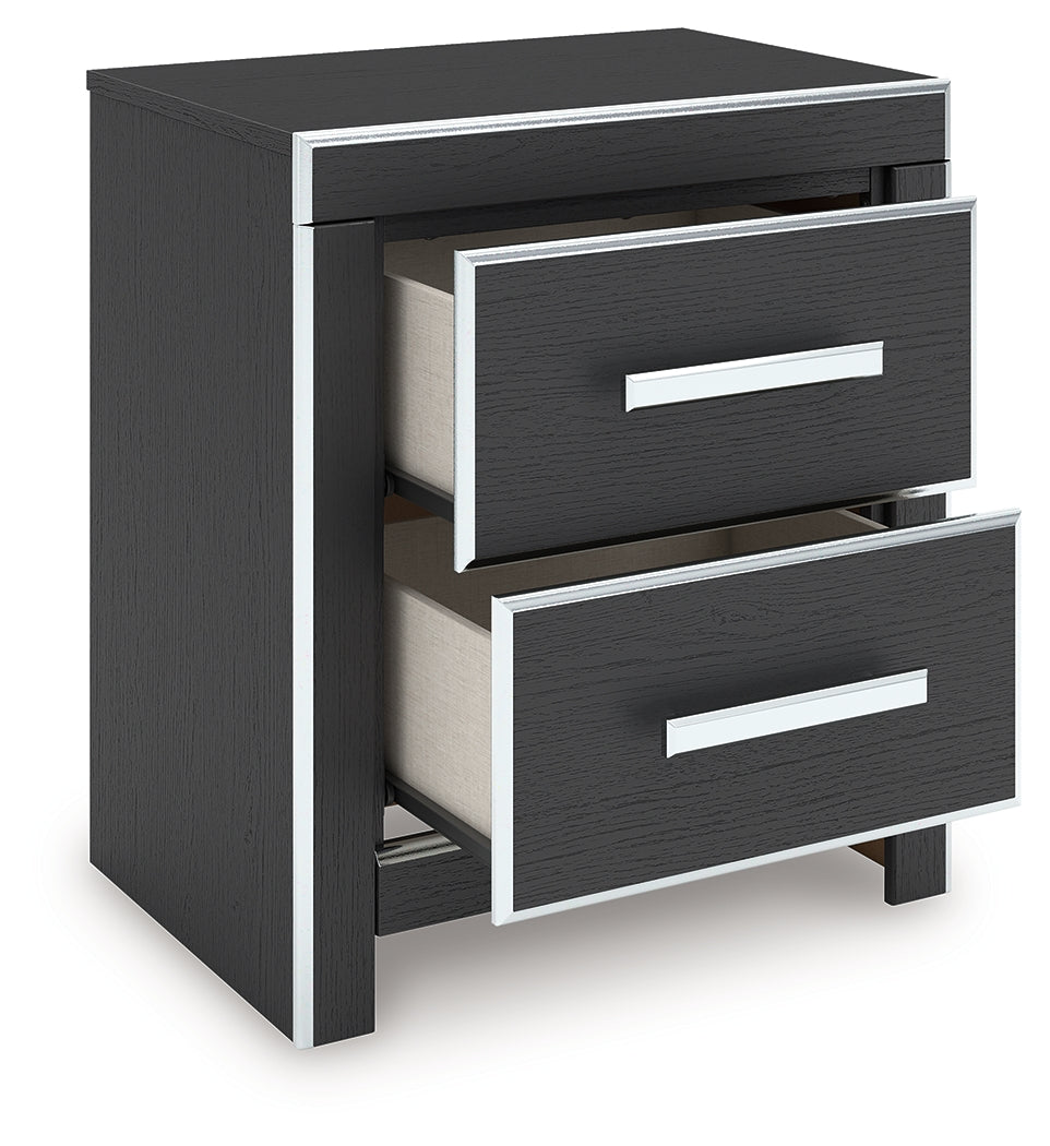 Zuraleus Black Nightstand