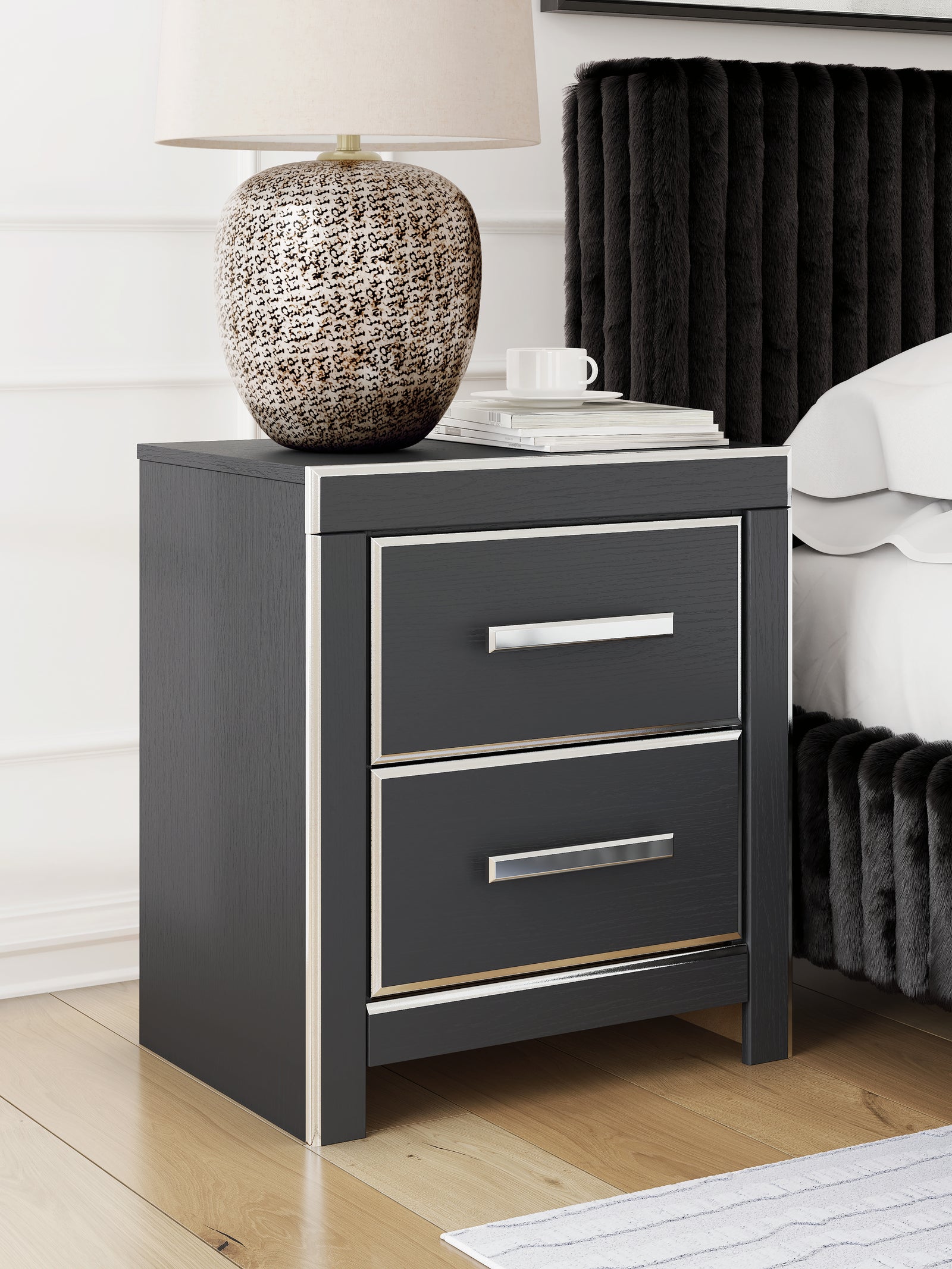 Zuraleus Black Nightstand