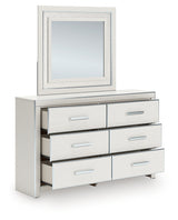 Dresser drawers open showing storage interior