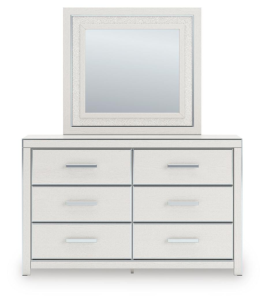 Zuraleus White Upholstered Panel Platform Storage Bedroom Set view 13