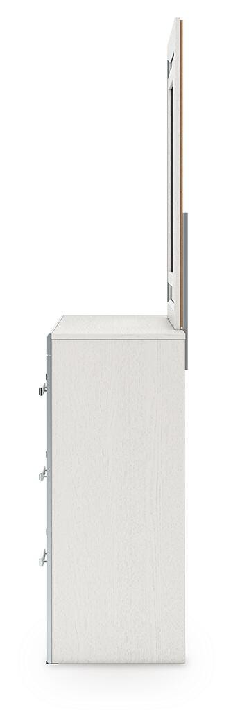 Zuraleus White Upholstered Panel Platform Storage Bedroom Set view 17