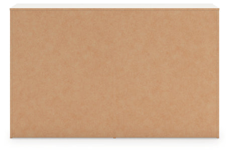 Alternate side angle of Zuraleus white dresser