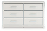 Zuraleus dresser closeup of chrome-tone hardware and faceted handle detail
