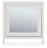Zuraleus White Bedroom Mirror head-on view